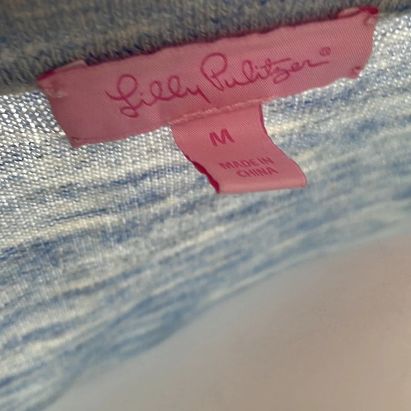 Lilly Pulitzer Lyon Cold Shoulder Sweater In Lapis Blue Size Medium - Picture 9 of 10